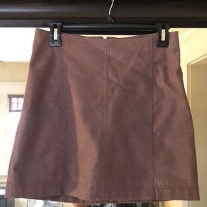 Free People modern femme faux leather mini skirt